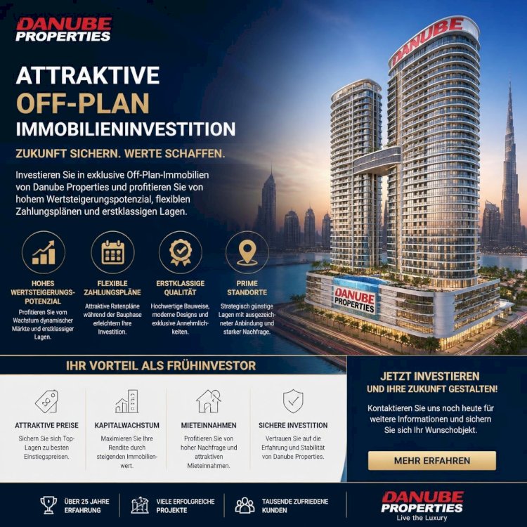 Attraktive Off-Plan-Immobilieninvestition von Danube Properties